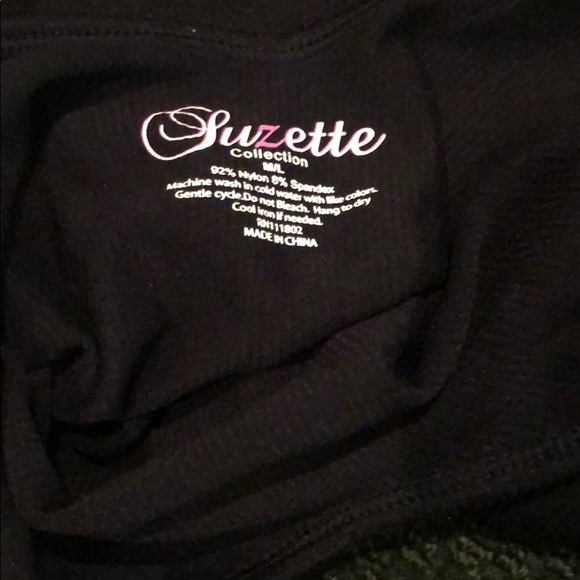 Suzette NEW Black Body Suit so cute size M/L host pick - Picture 5 of 9